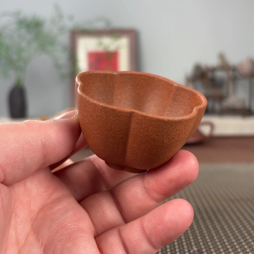 茶杯紫砂黄龙山原矿紫砂