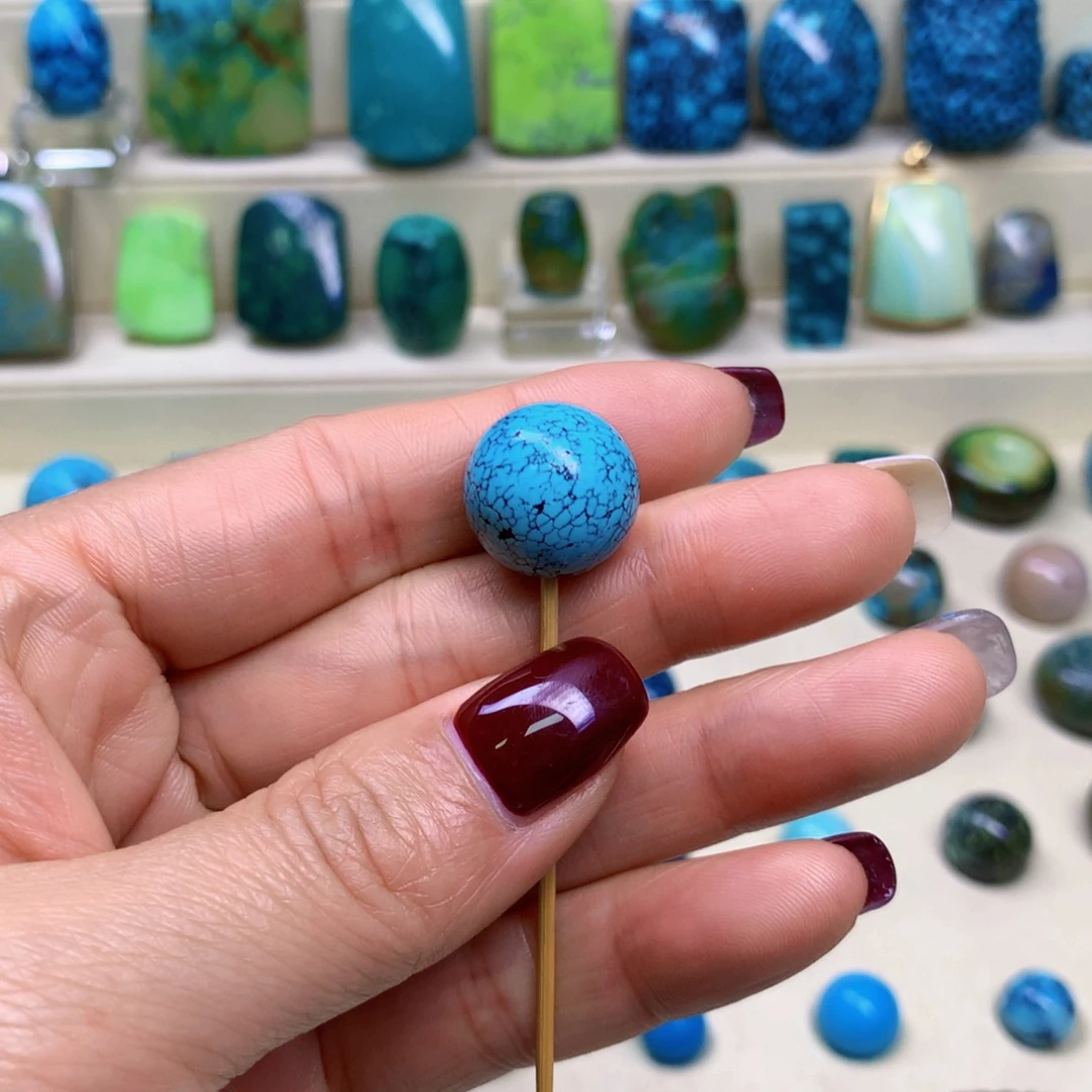 绿松石未镶嵌三彩随行