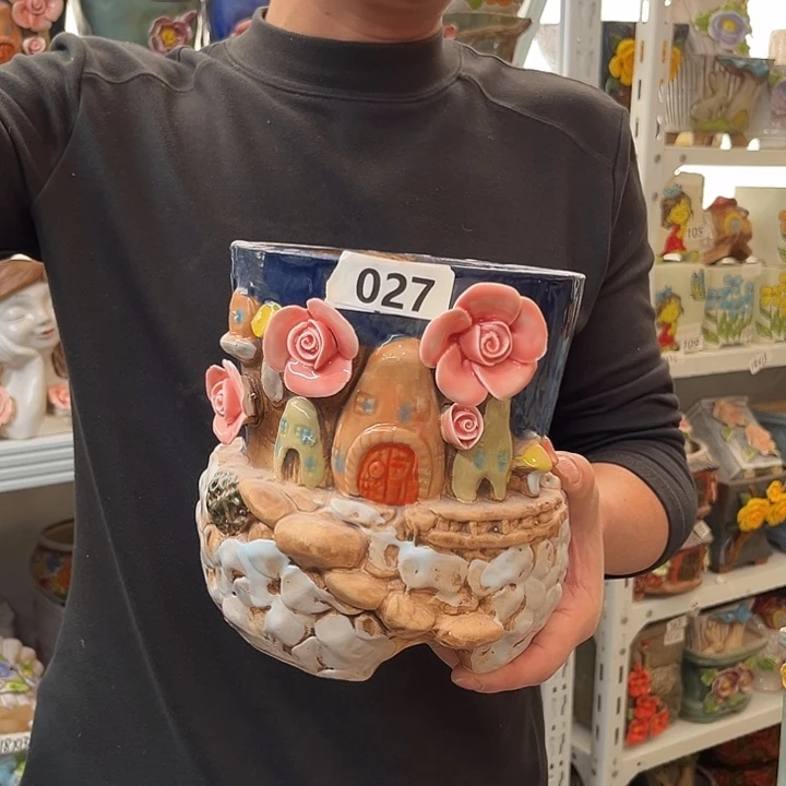 粗陶材质多肉花盆