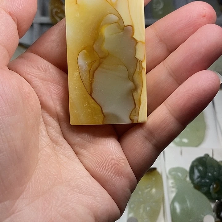 周***刚蛇纹石玉未镶嵌颈饰