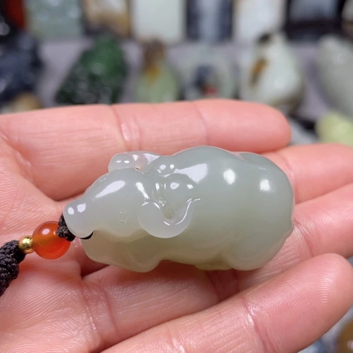 和田玉未镶嵌挂件