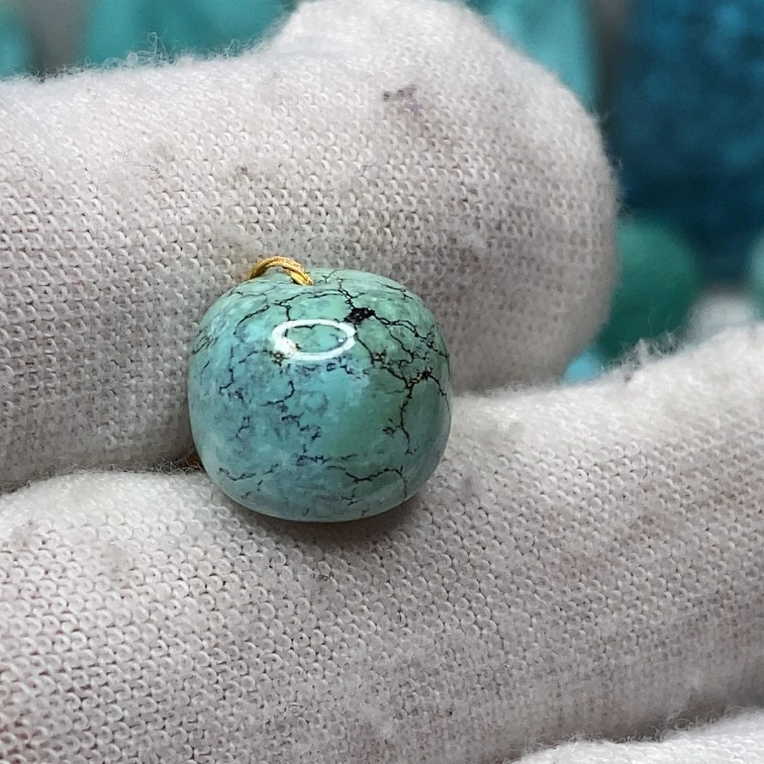 绿松石未镶嵌原矿绿松石地大质检