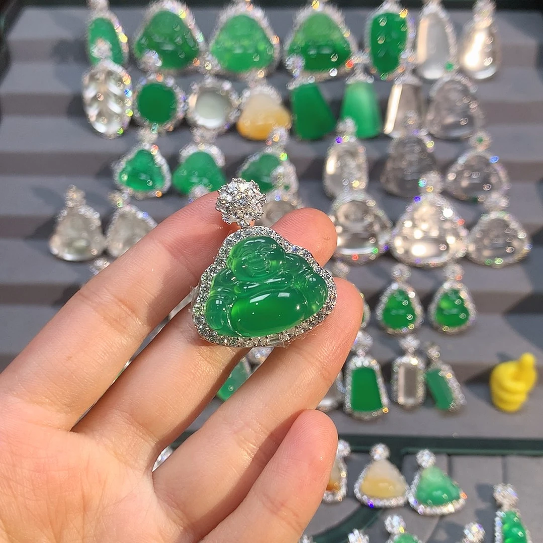 玛瑙/玉髓颈饰银S925镶嵌爱*诚