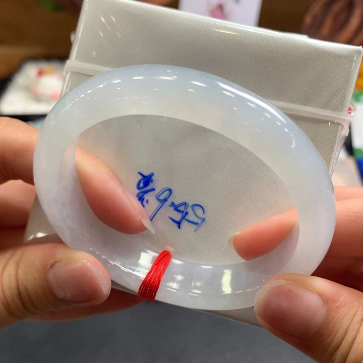 翡翠手镯未镶嵌55.6圈贵妃 开播亏米漏 1号 怡