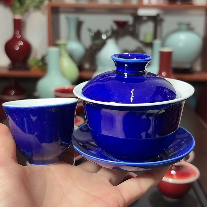 陶瓷景德镇高温陶瓷盖碗