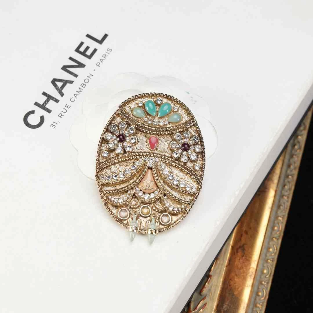 95新 Chanel/香奈儿 柚礼中古/香奈儿彩色猫头鹰胸针lz509171
