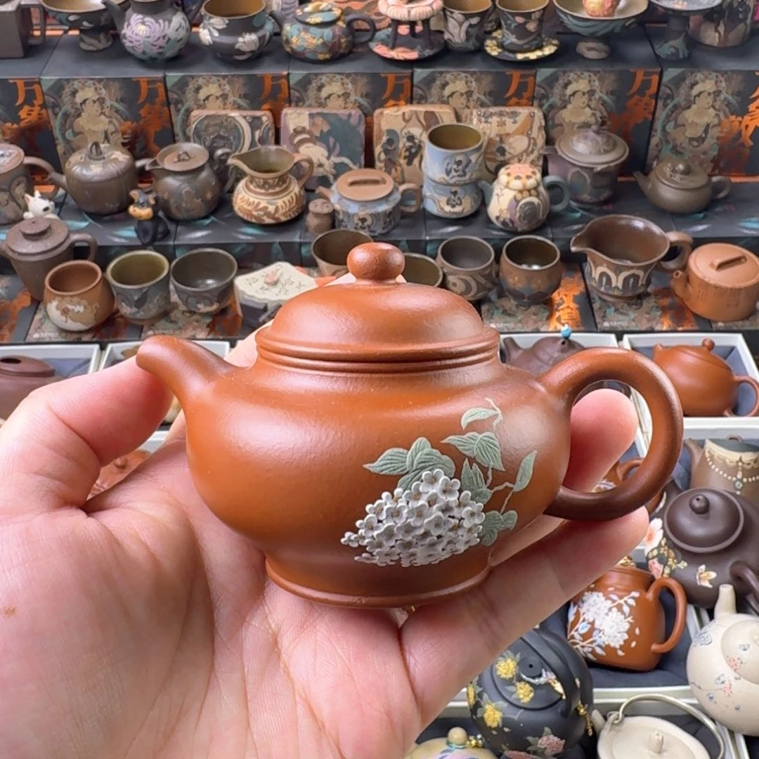 茶壶紫砂140ml原矿精工半手