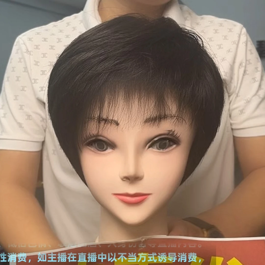 纯手织仿真头皮波波头短发假发时尚气质减龄假发戴上自然真人发丝