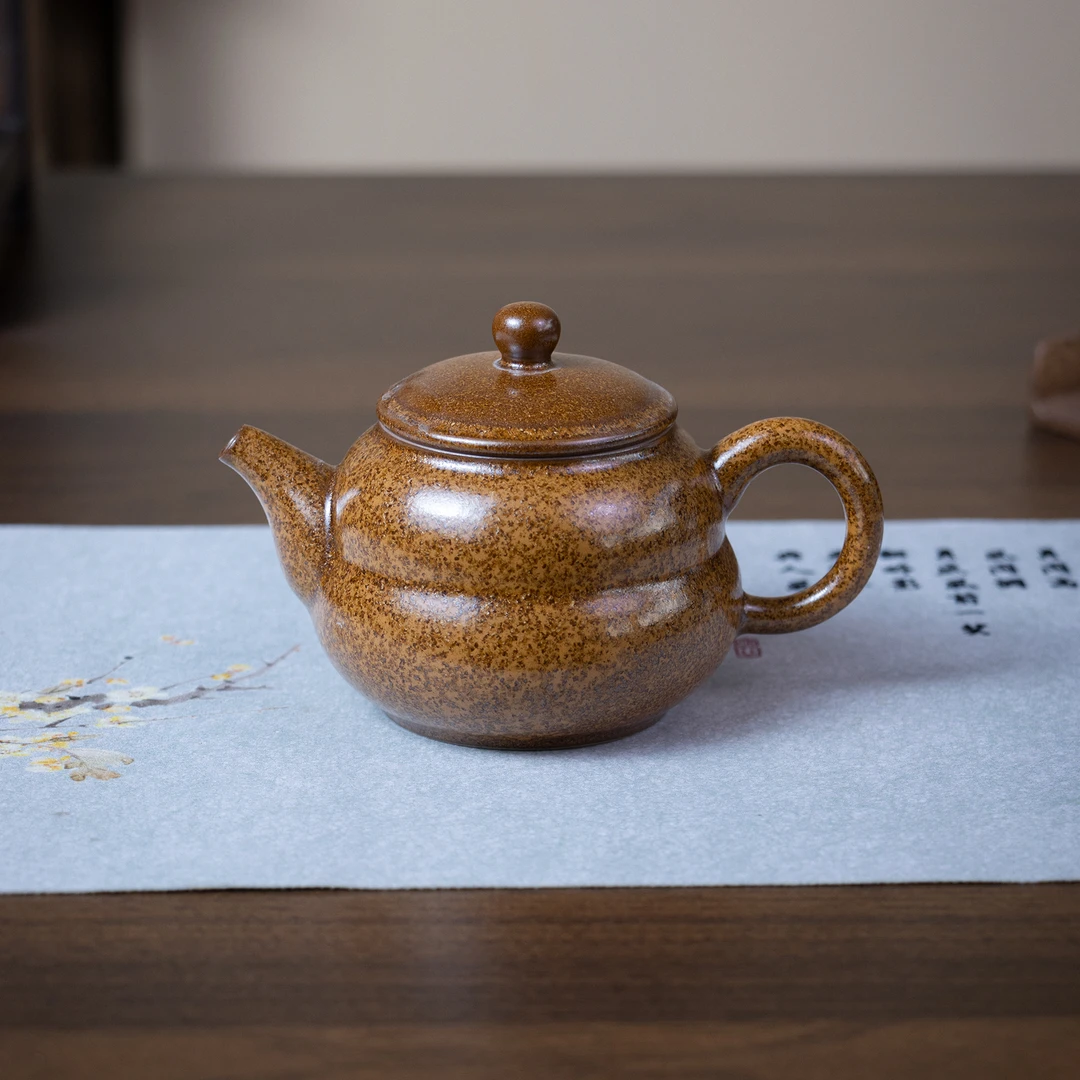 【境悟器】黄金釉葫芦壶.1441.创意高端茶器茶壶泡茶器茶具.BL