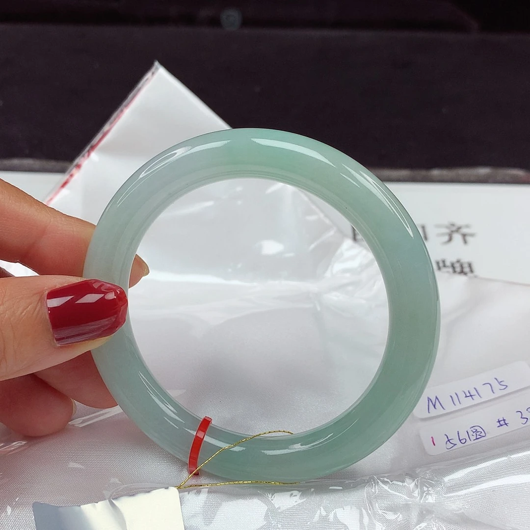 翡翠手镯未镶嵌56圈4175