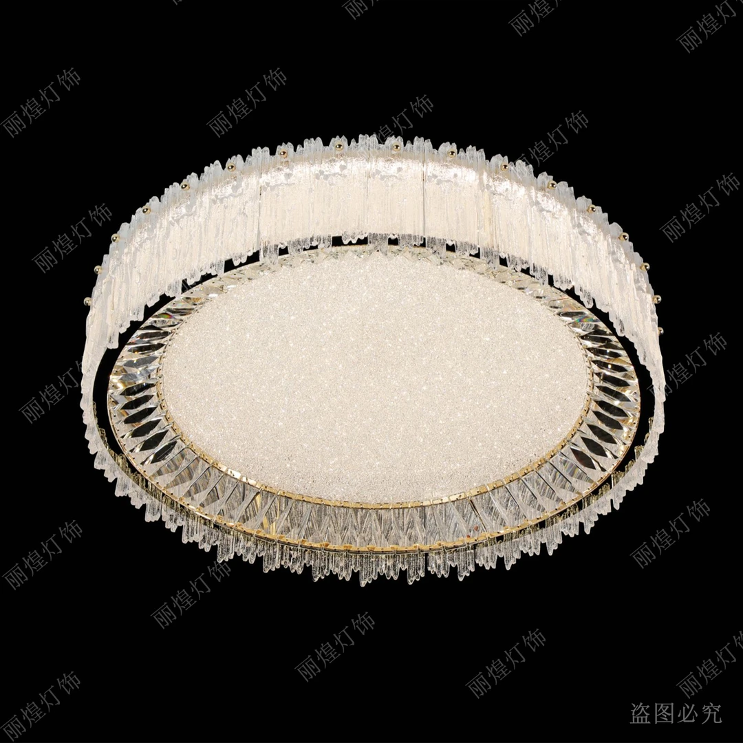 【丽煌灯饰】简约精致温馨大方客餐厅卧室水晶吸顶灯卧室主灯