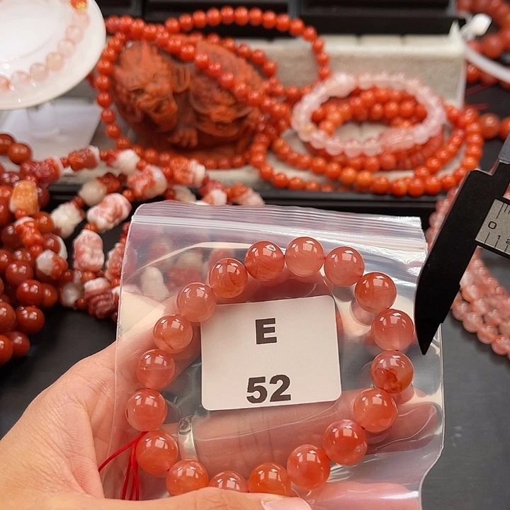 南红玛瑙未镶嵌多样性发货默认微瑕称重11mm