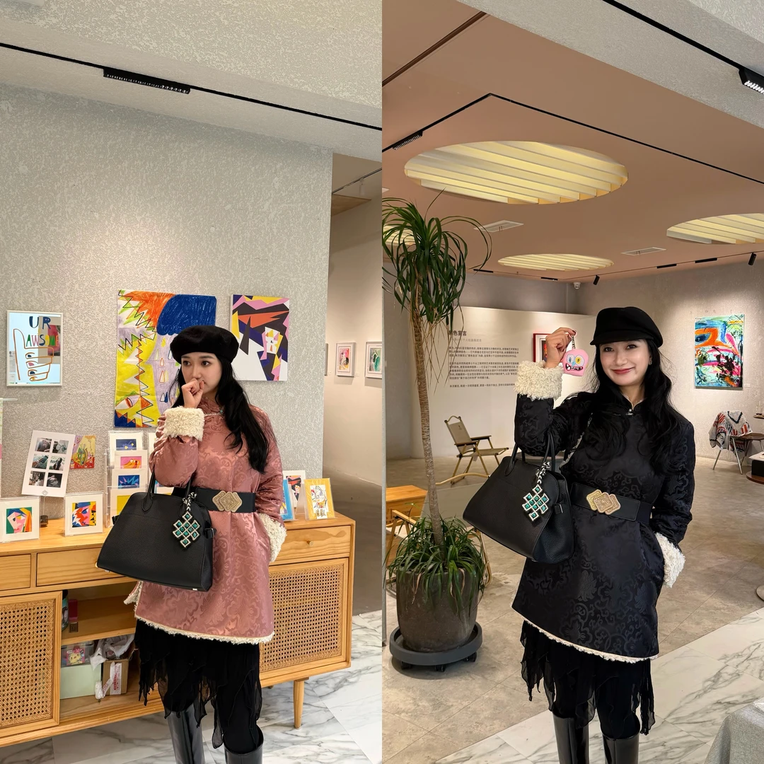 雍·彰 《冬日暖阳》 两色加绒中长款藏式外套系列