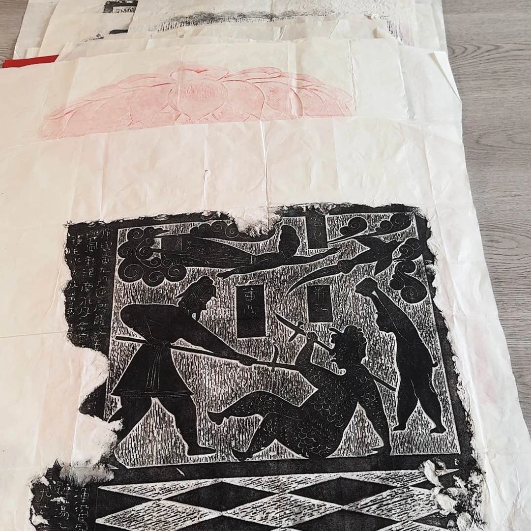 印石拓片用纸黄帝大战蚩尤拓片