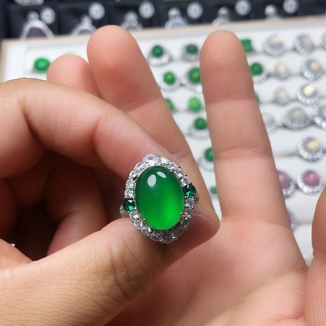玛瑙/玉髓戒指合金