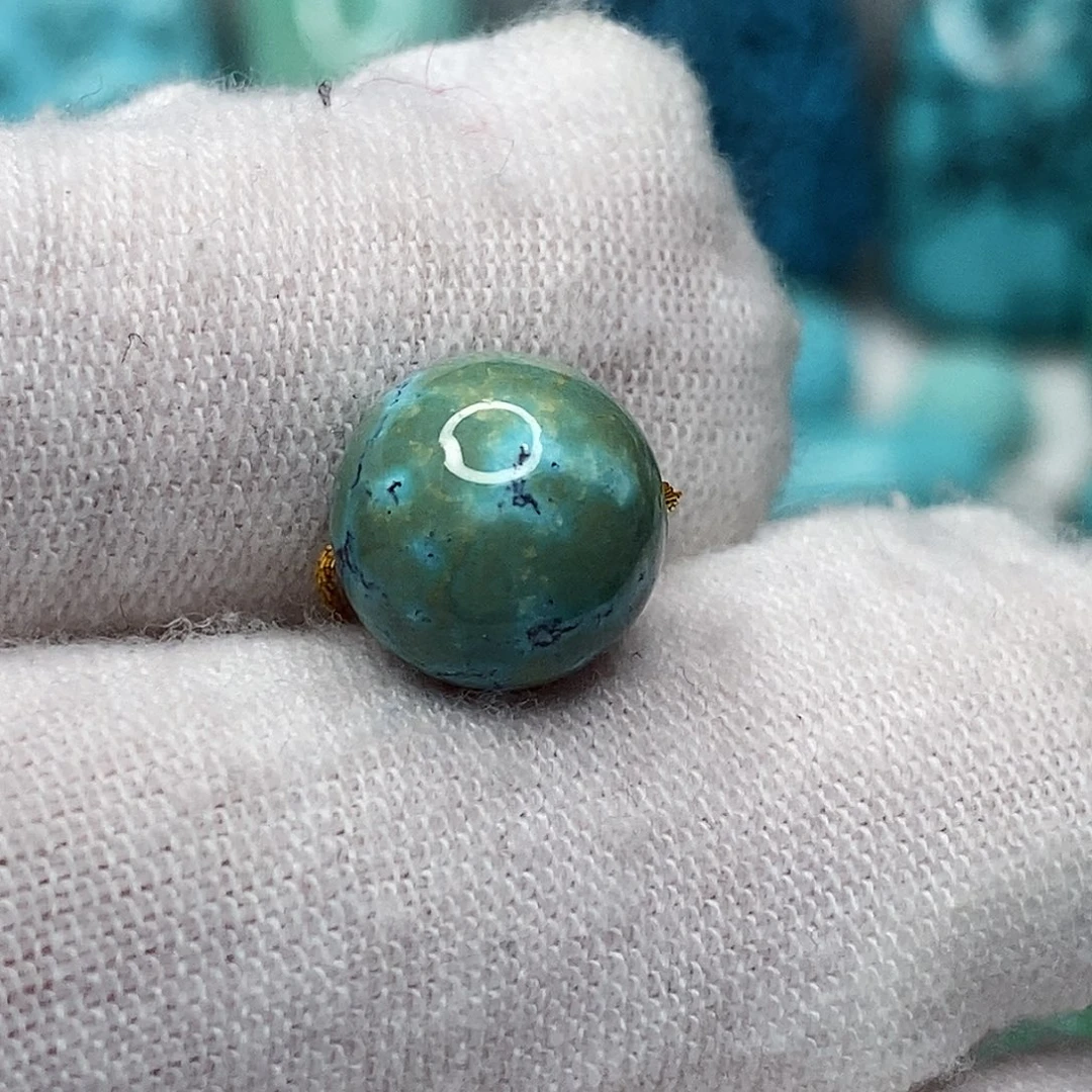 绿松石未镶嵌天然原矿 带武汉地大证书