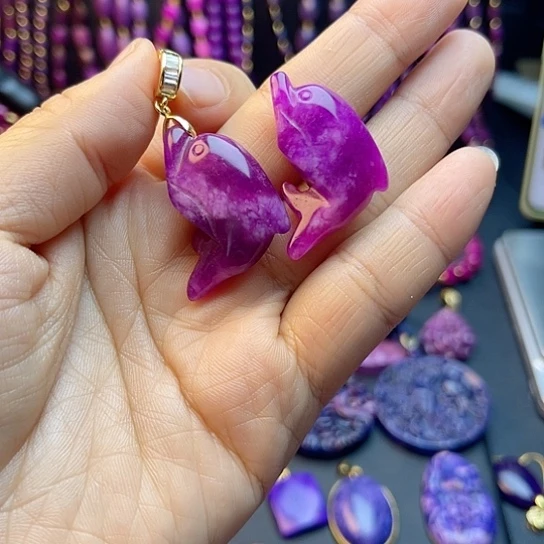 非金属吊坠海豚加扣头