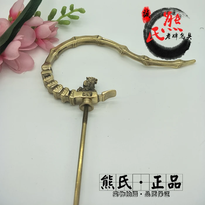 画眉笼钩子-麒麟头四方竹节钩子