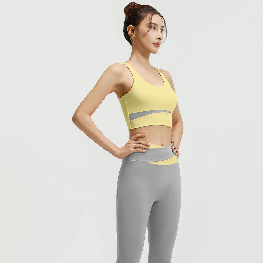 【YMLAILA里巷】高腰收腹瑜伽服防震瑜伽健身套装紧身提臀裸感瑜伽
