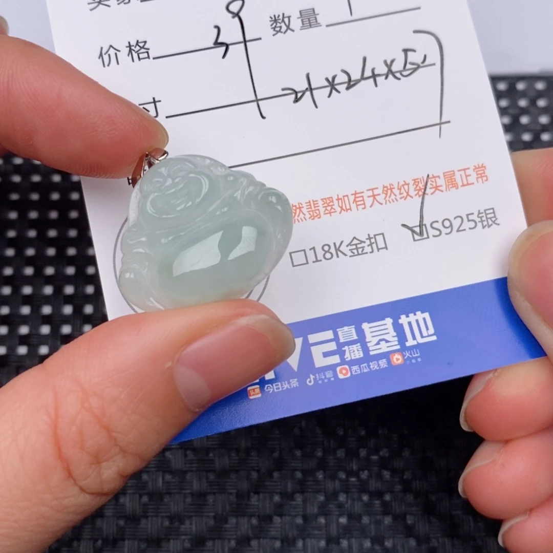 翡翠银S925镶嵌颈饰
