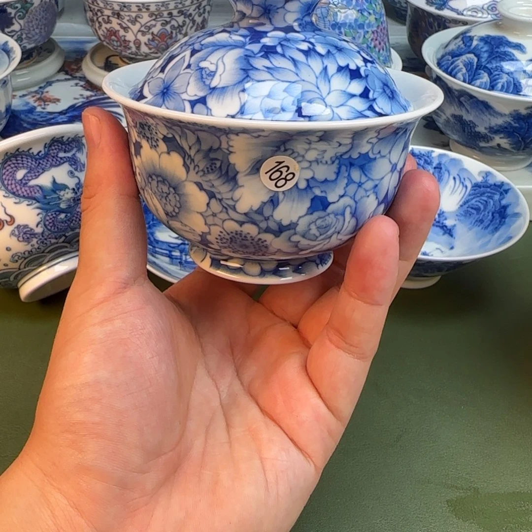 彦祖纯手工手绘茶具168