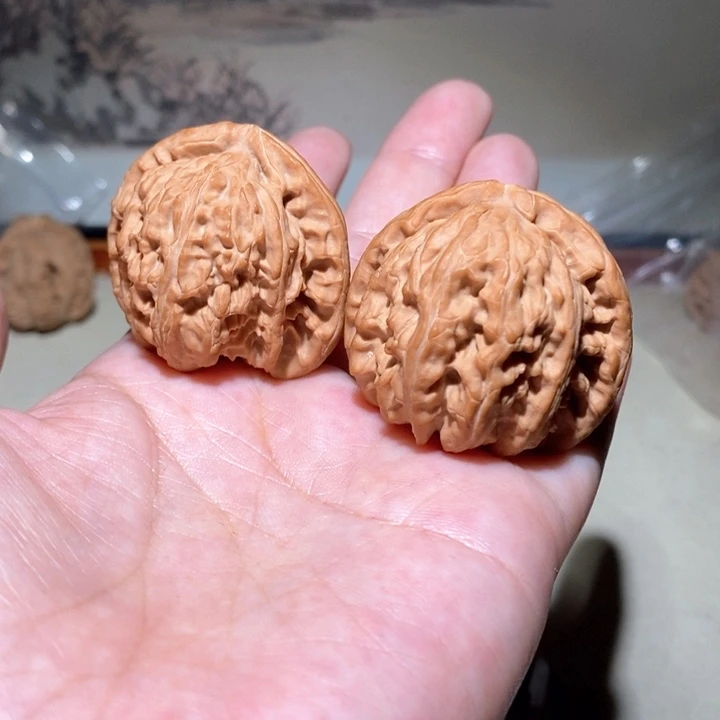 吊坠文玩核桃40三角白