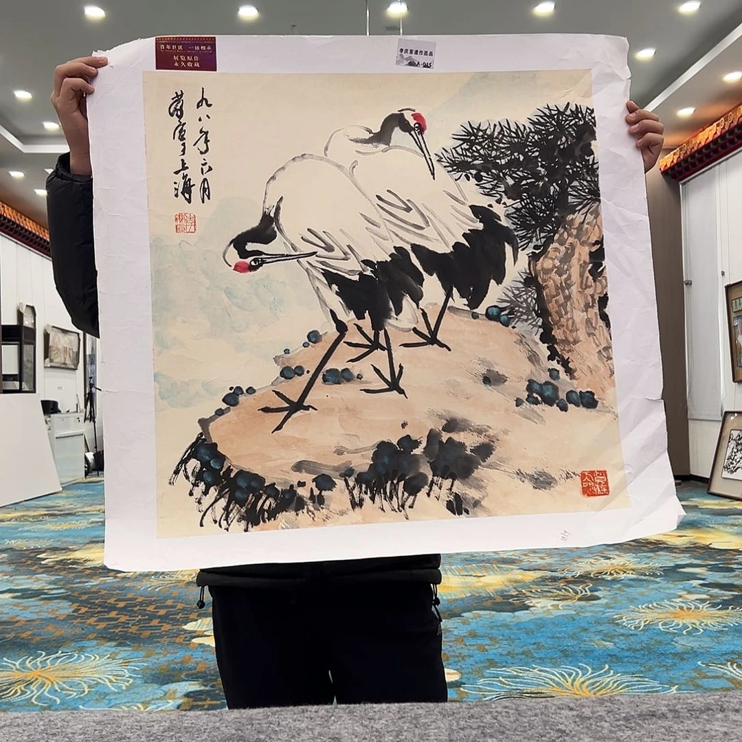 油画李庆宣老爷子遗作孤品