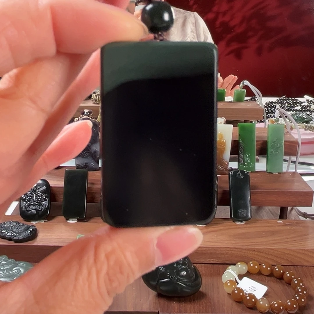 和田玉颈饰未镶嵌勇**前新疆和田玉塔青