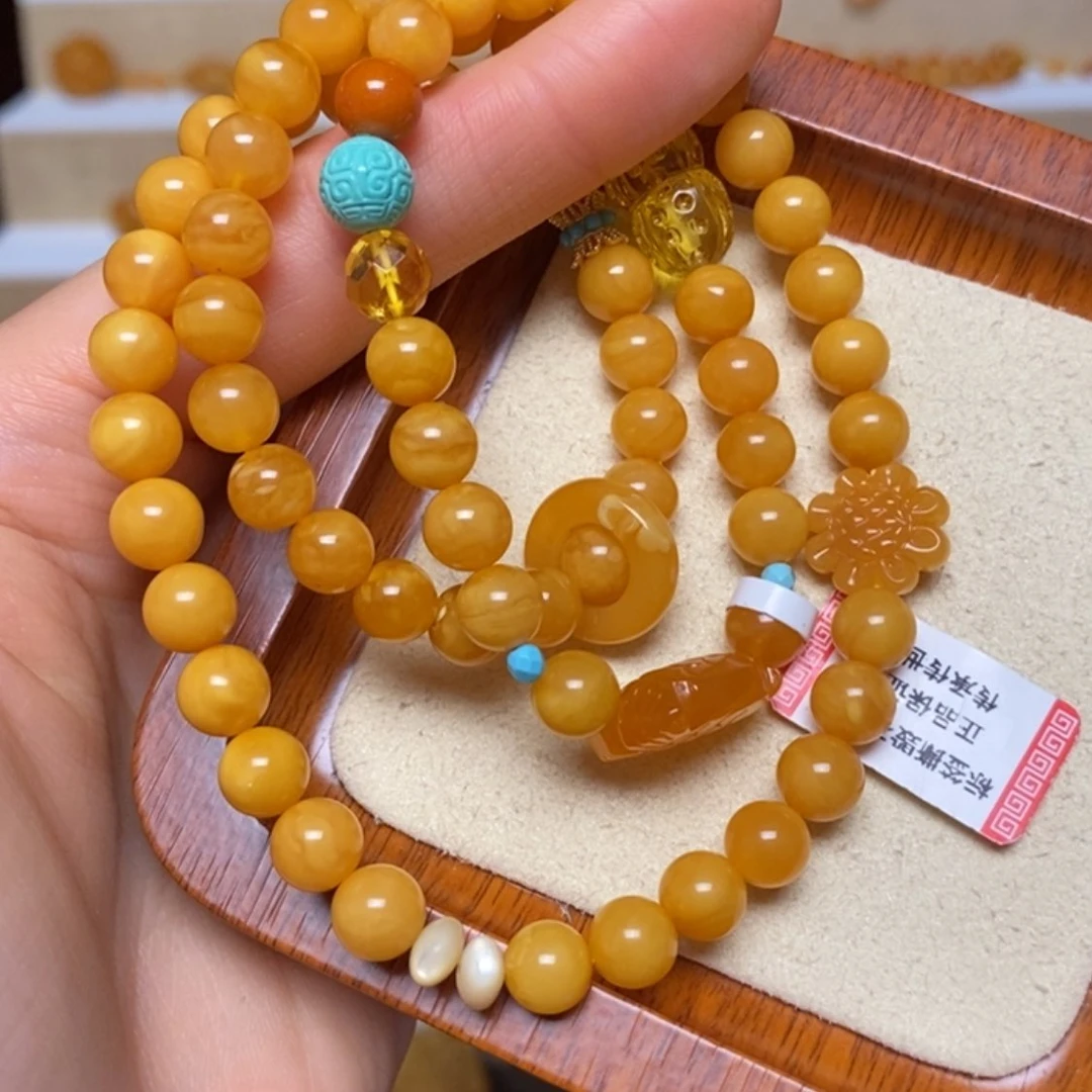 【闪购商品】未镶嵌蜜蜡手链手串