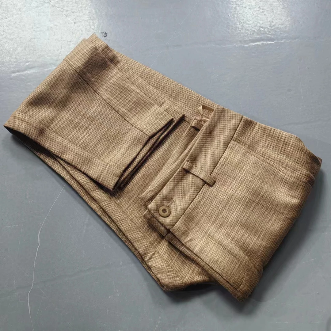 【南油玲姐】卡其色休闲裤86023