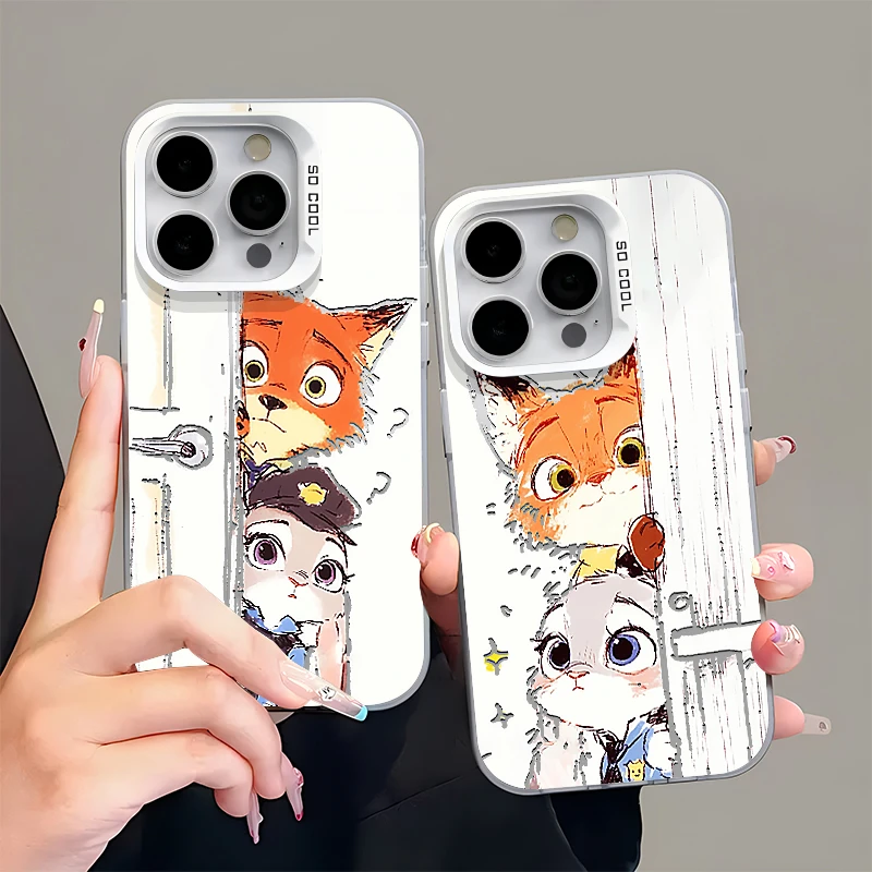 BANCA情侣朱迪尼克彩银适用苹果16/15手机壳华为P70oppo小米vivo