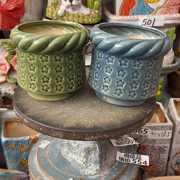 粗陶材质多肉花盆