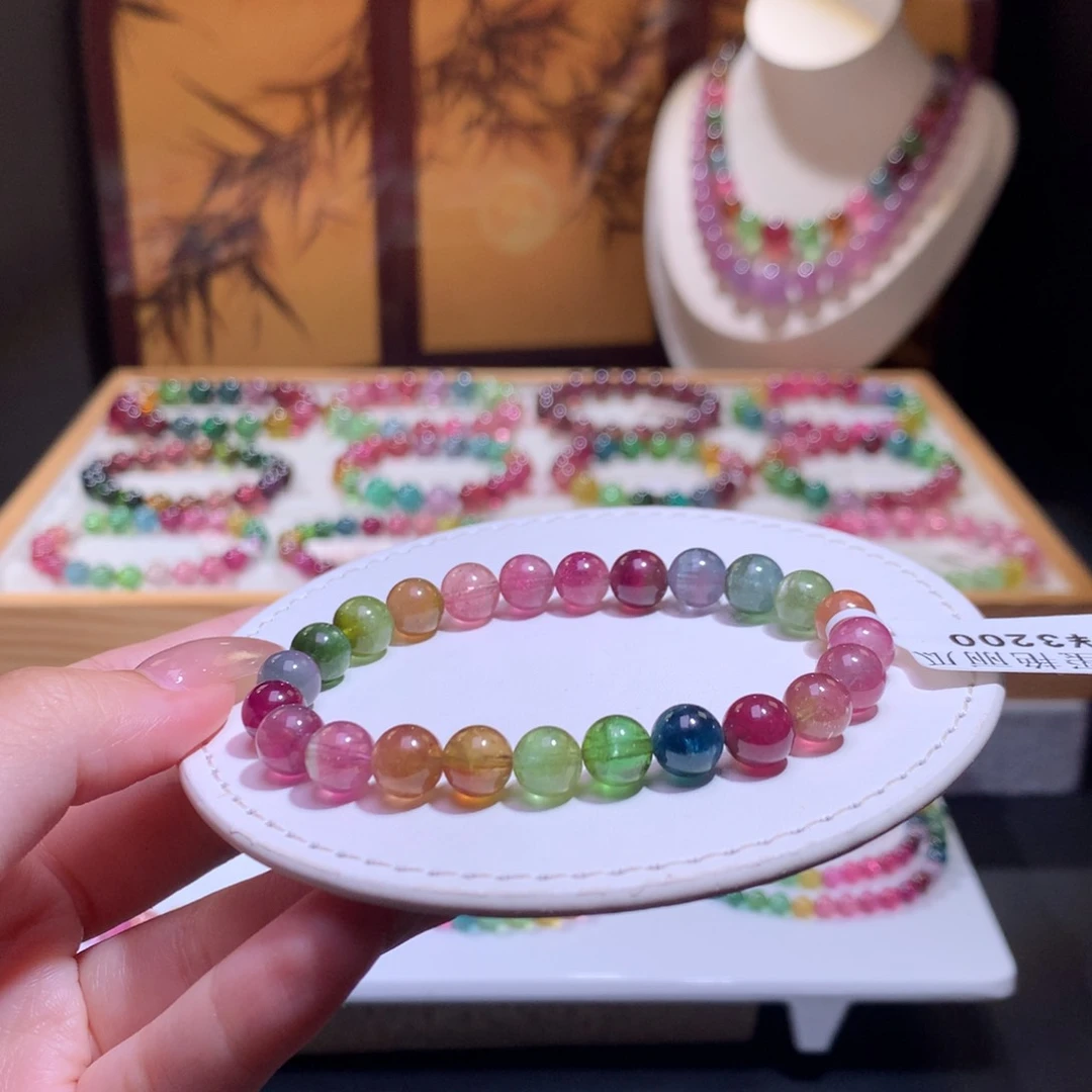 未镶嵌手链碧玺碧玺