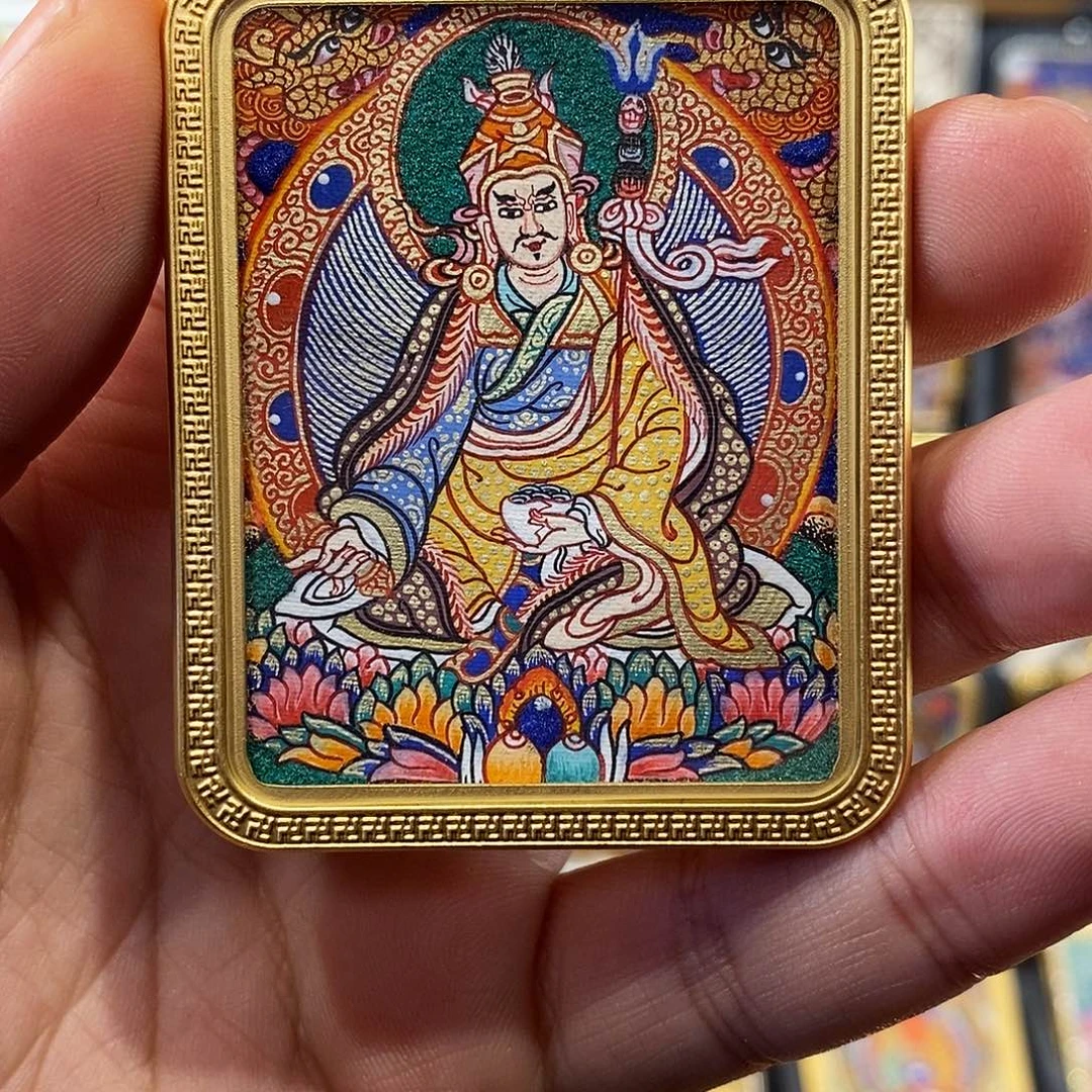 铜铁合金类浮世绘唐卡莲花生