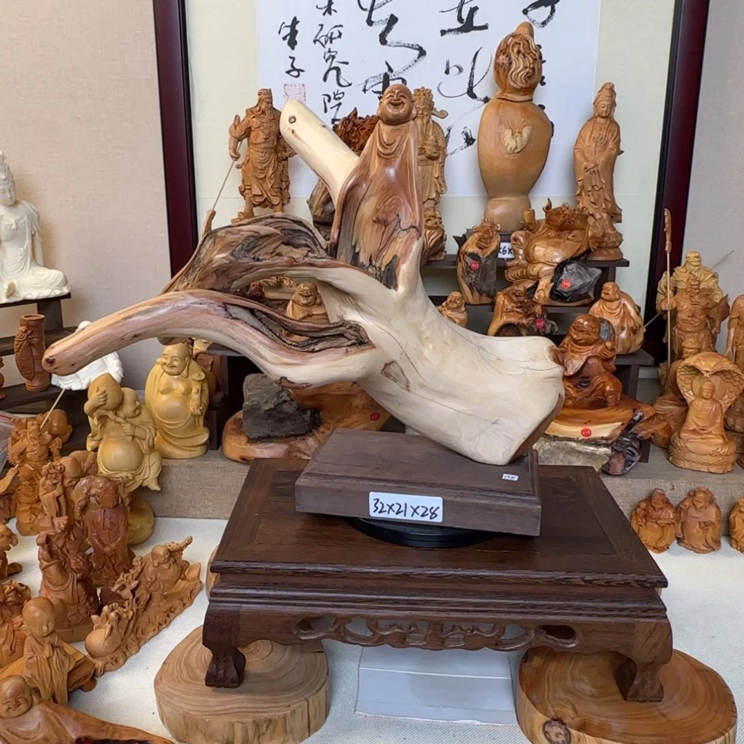 崖柏小木匠艺雕一物一拍