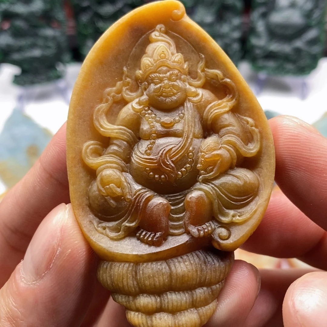 定制翡翠未镶嵌黄财神