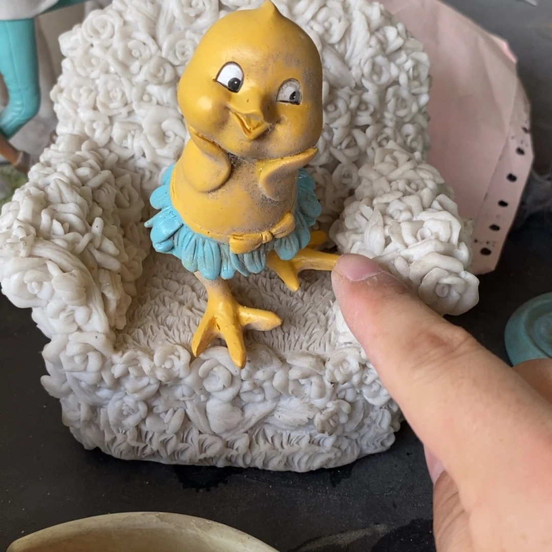 树脂小鸡 默认微瑕 树脂摆件