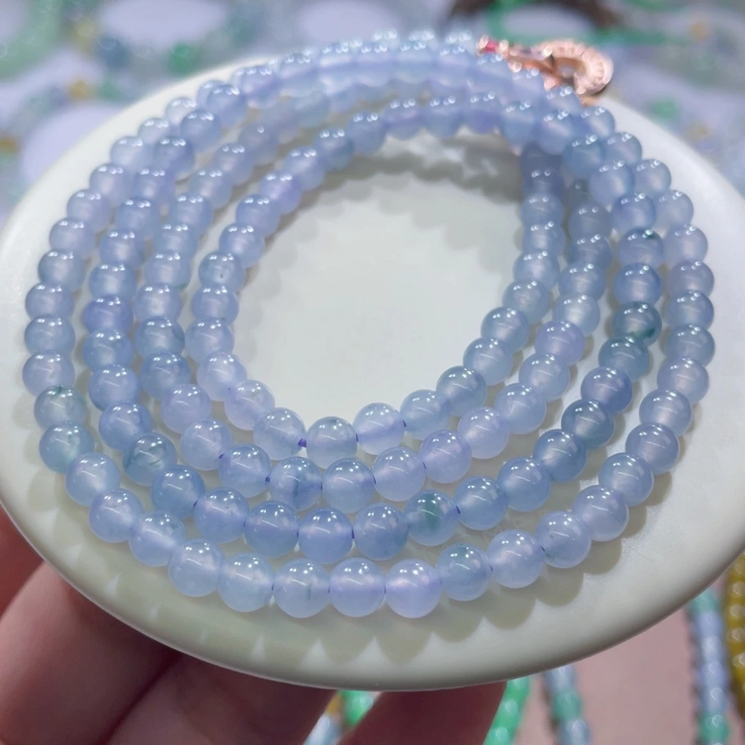 未镶嵌手链翡翠冰胶紫飘卡5