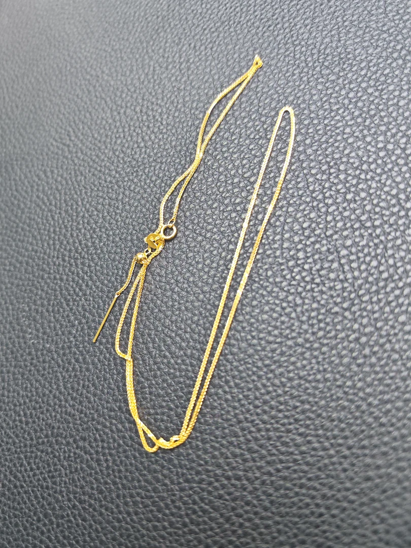 18k金项链白搭时尚