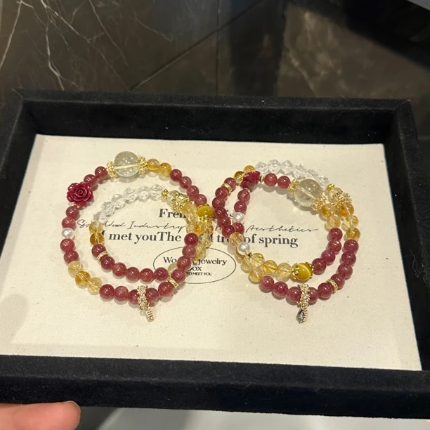 S253 玫瑰的故事 双圈手串