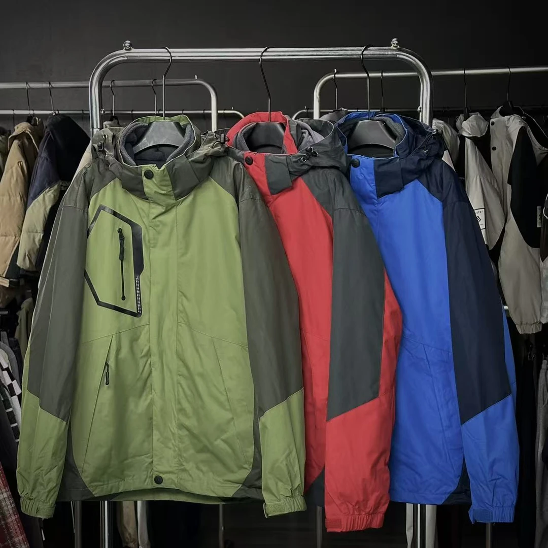 【实体现货库存】中大男童冬季户外加绒加厚三合一冲锋衣ZBC-0002
