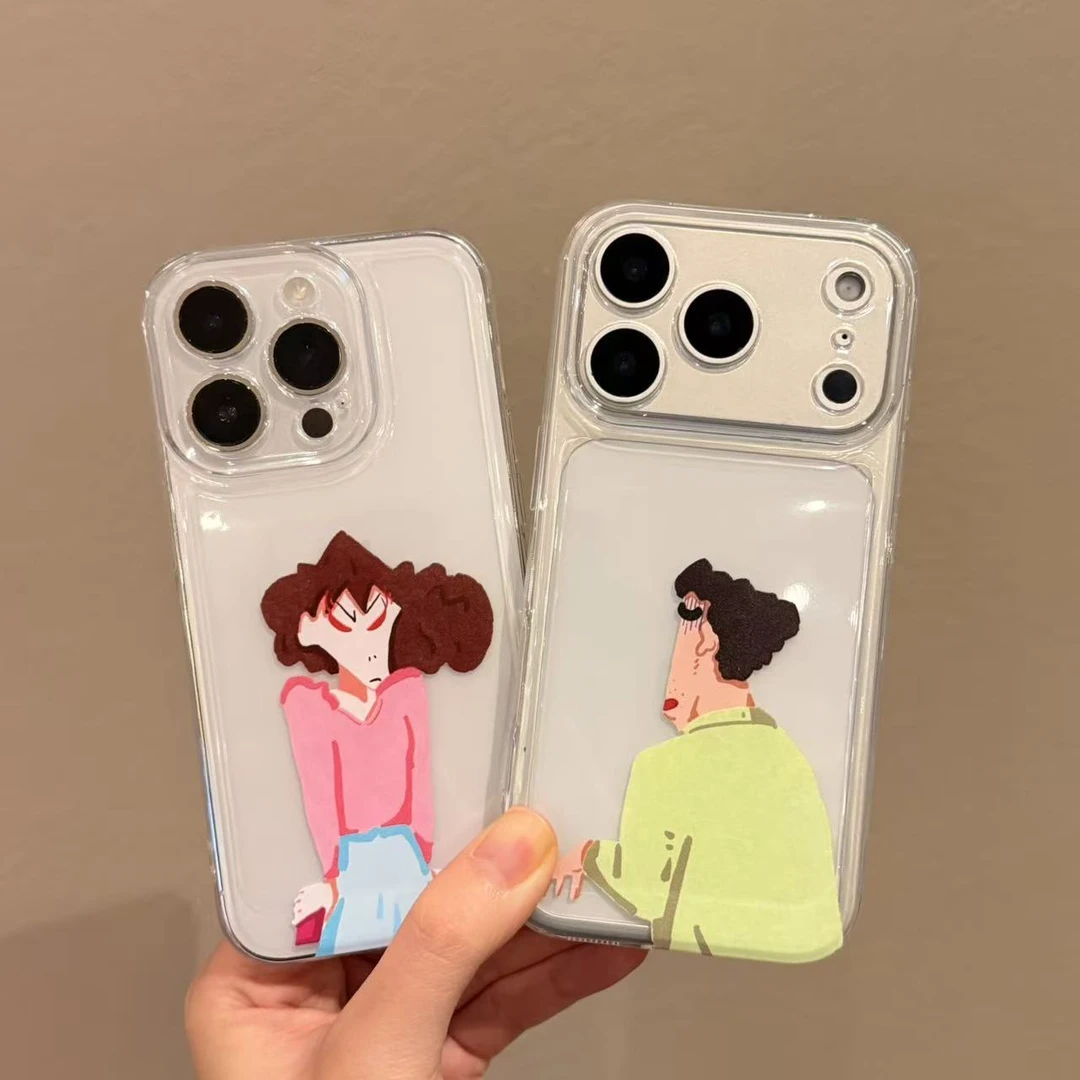 美伢广志情侣手机壳适用苹果17p太空壳16promax小米华为15