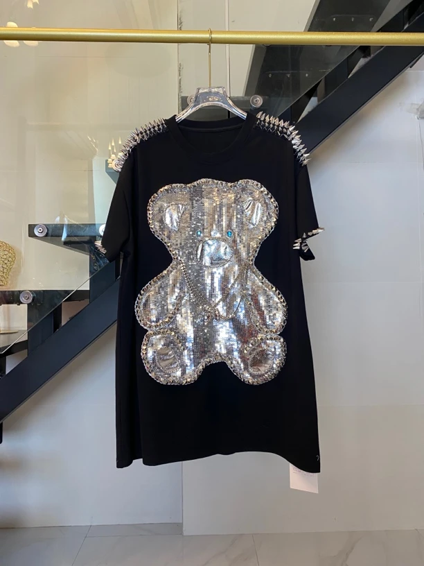 Dada设计款新款重工个性款休闲宽松大版时尚短袖T恤C10556