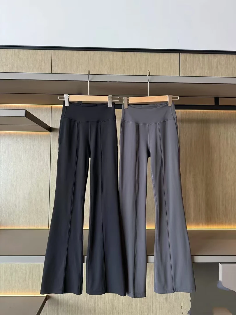 口袋款健身瑜伽喇叭裤