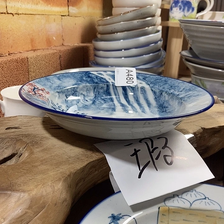 山***屿景德镇手绘高温釉下彩