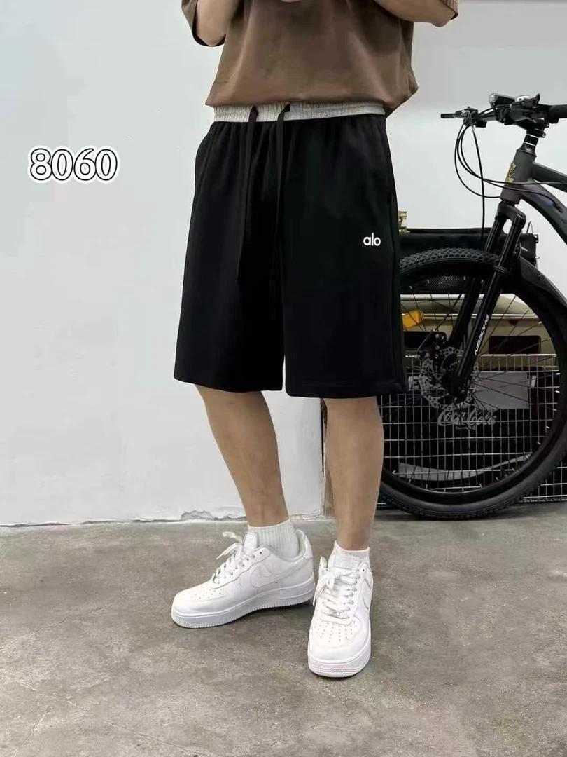 8060/夏季休闲简约时尚百搭休闲宽松针织棉五分裤