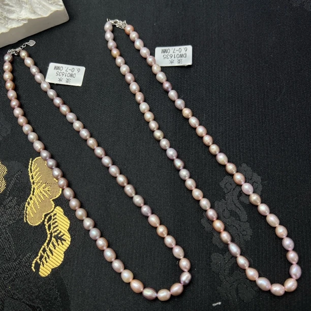 QC44-1635珍珠淡水无核项链6mm+多样性发其一