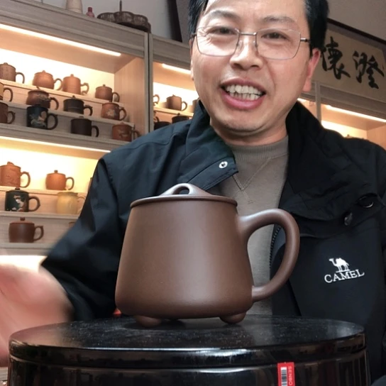 紫泥茶杯石瓢杯容量500
