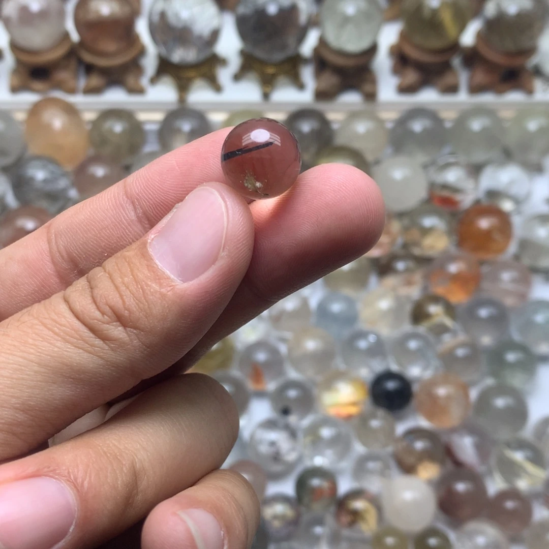 未镶嵌珠宝半成品水晶云母片球