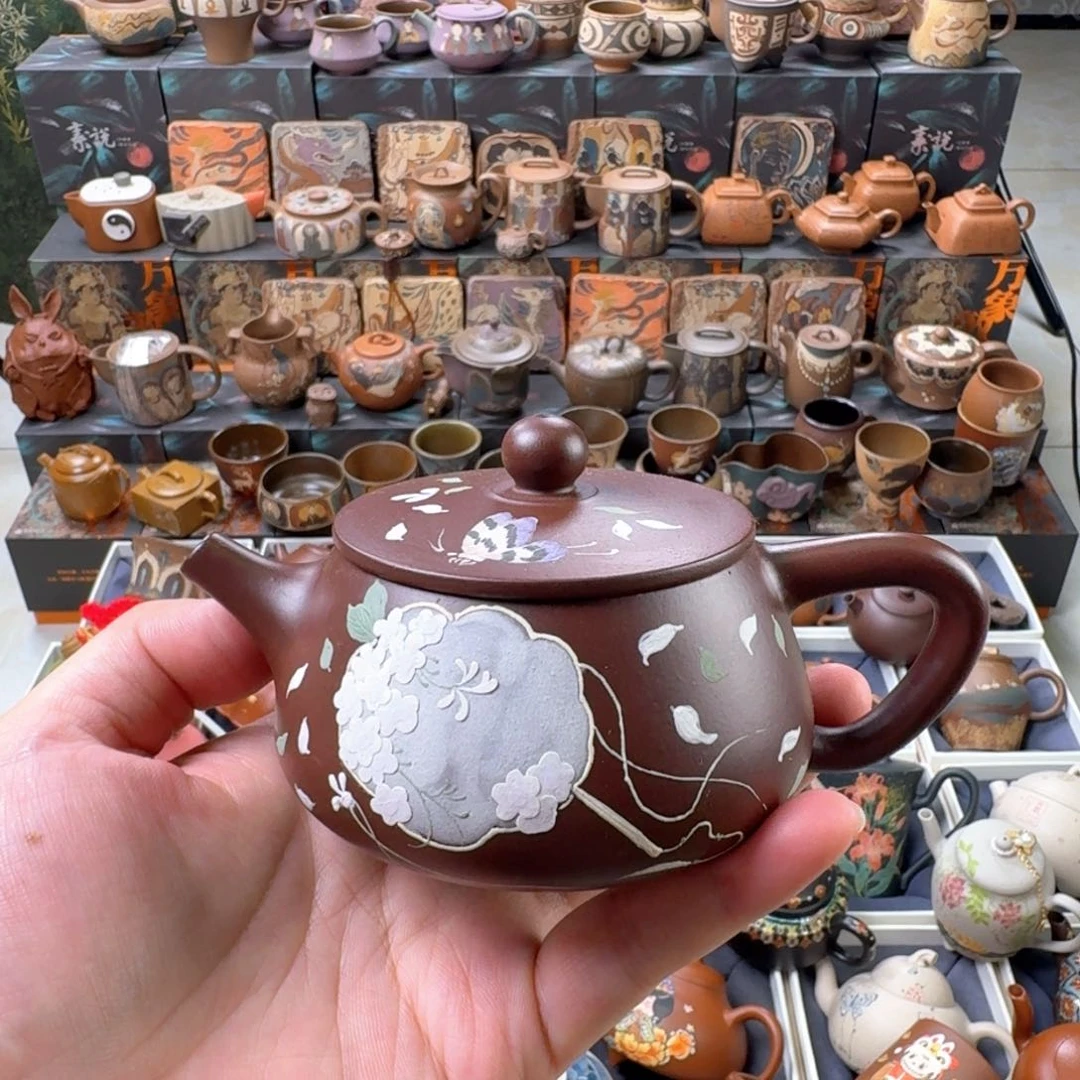 茶壶紫砂200cc原矿精工半手